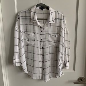 Express Sheer Flowy Top